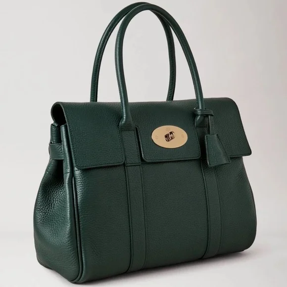 New Mulberry 'Bayswater' in Mulberry Green Leather Tote  - MSRP $1650 - Picture 7 of 10